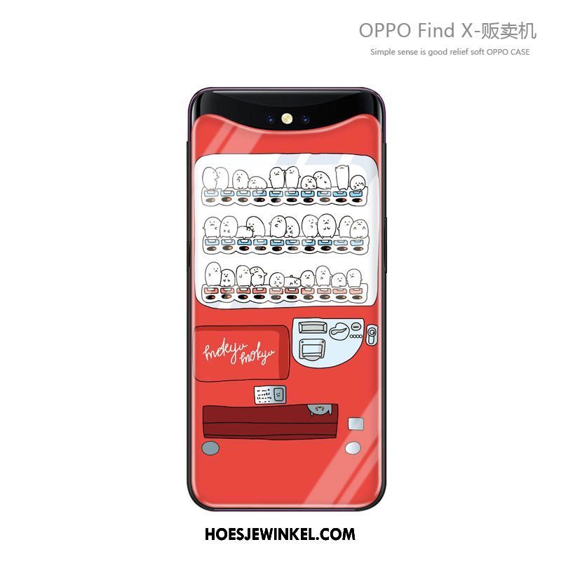 Oppo Find X Hoesje Hoes Blauw Trendy Merk, Oppo Find X Hoesje Persoonlijk Zacht