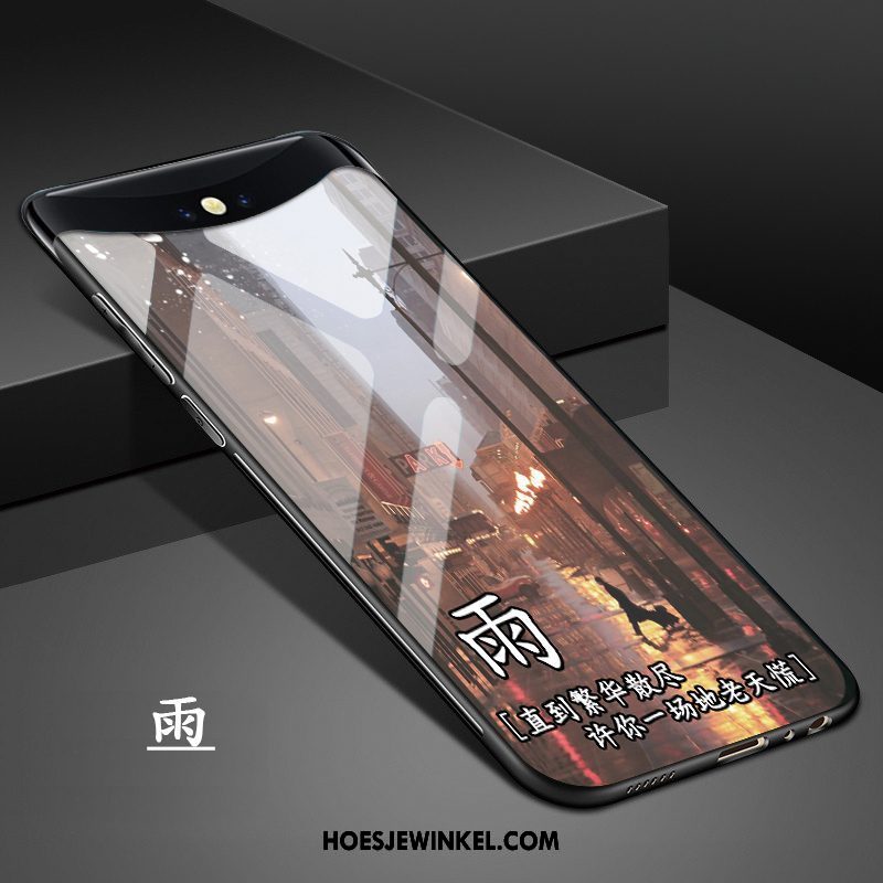 Oppo Find X Hoesje Mobiele Telefoon Hoes Siliconen, Oppo Find X Hoesje Trendy Merk Glas