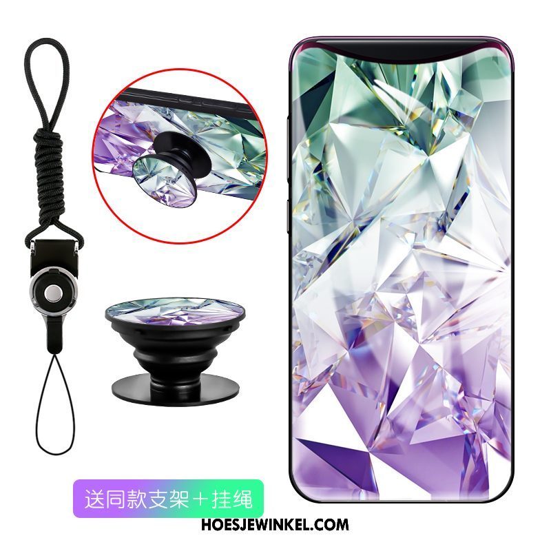 Oppo Find X Hoesje Mobiele Telefoon Mode Bescherming, Oppo Find X Hoesje Anti-fall Spiegel