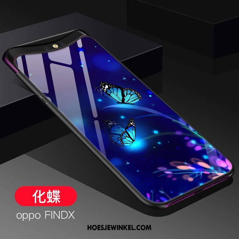 Oppo Find X Hoesje Mobiele Telefoon Persoonlijk Glas, Oppo Find X Hoesje Siliconen Bescherming