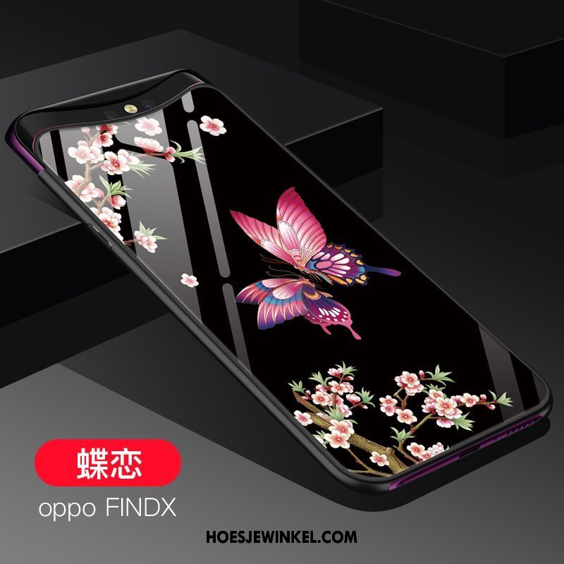 Oppo Find X Hoesje Mobiele Telefoon Persoonlijk Glas, Oppo Find X Hoesje Siliconen Bescherming