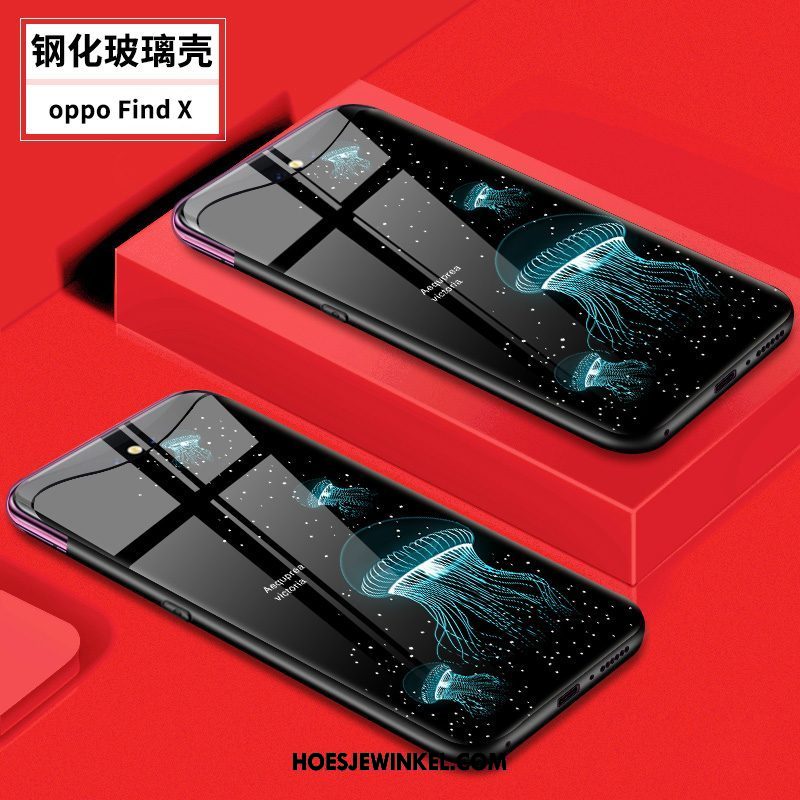 Oppo Find X Hoesje Persoonlijk Mobiele Telefoon Hoes, Oppo Find X Hoesje Siliconen Blauw