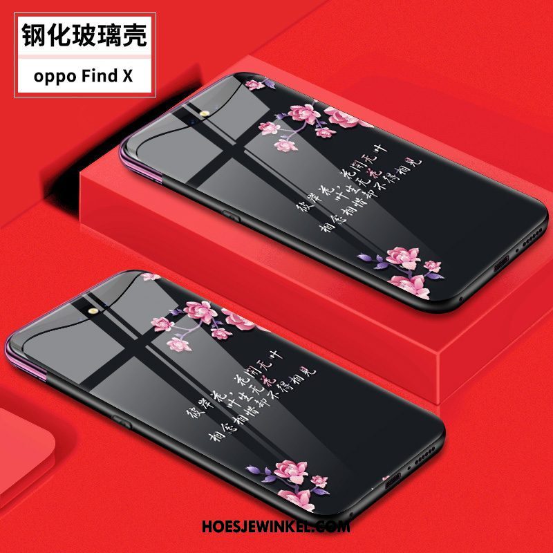 Oppo Find X Hoesje Persoonlijk Mobiele Telefoon Hoes, Oppo Find X Hoesje Siliconen Blauw