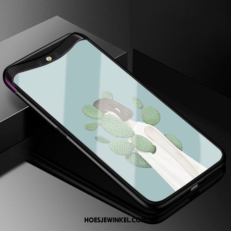 Oppo Find X Hoesje Wit Hemming Eenvoudige, Oppo Find X Hoesje Zacht Hoes
