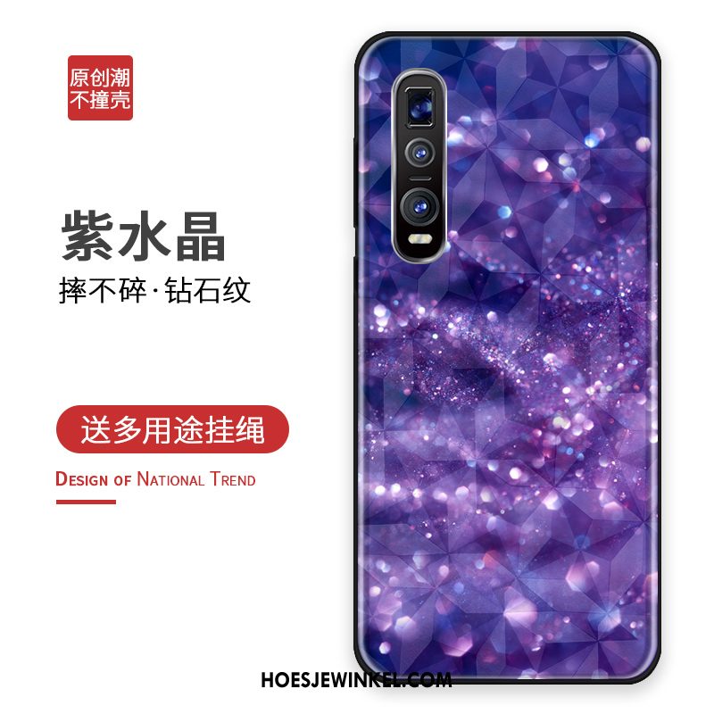 Oppo Find X2 Pro Hoesje All Inclusive Bescherming Siliconen, Oppo Find X2 Pro Hoesje Anti-fall Goud