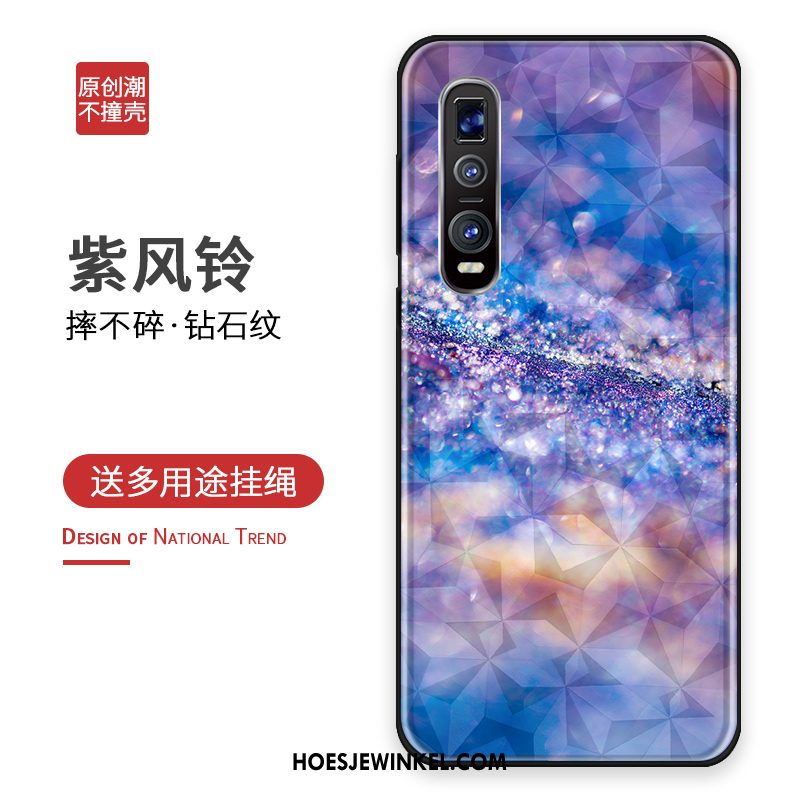 Oppo Find X2 Pro Hoesje All Inclusive Bescherming Siliconen, Oppo Find X2 Pro Hoesje Anti-fall Goud