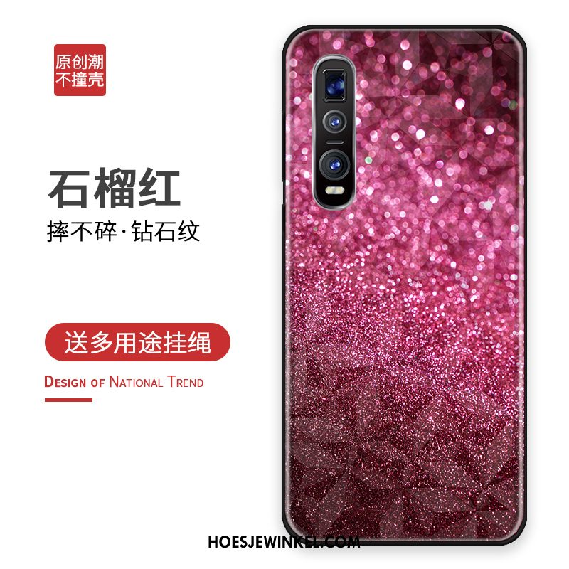 Oppo Find X2 Pro Hoesje All Inclusive Bescherming Siliconen, Oppo Find X2 Pro Hoesje Anti-fall Goud