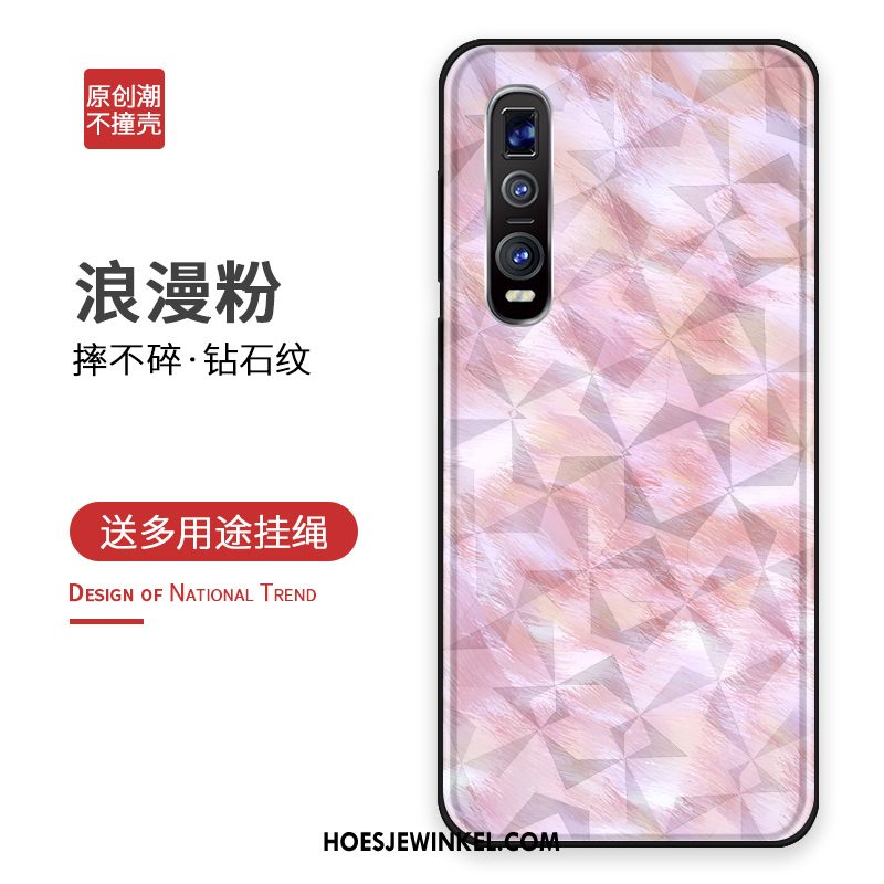 Oppo Find X2 Pro Hoesje All Inclusive Bescherming Siliconen, Oppo Find X2 Pro Hoesje Anti-fall Goud