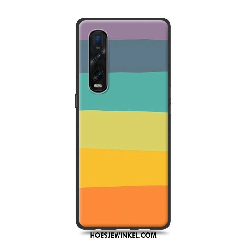 Oppo Find X2 Pro Hoesje Spotprent Siliconen Zacht, Oppo Find X2 Pro Hoesje All Inclusive Schrobben