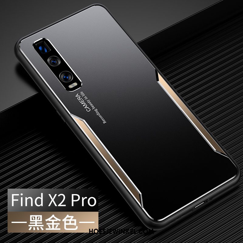 Oppo Find X2 Pro Hoesje Trendy Merk Metaal Mobiele Telefoon, Oppo Find X2 Pro Hoesje Siliconen Scheppend