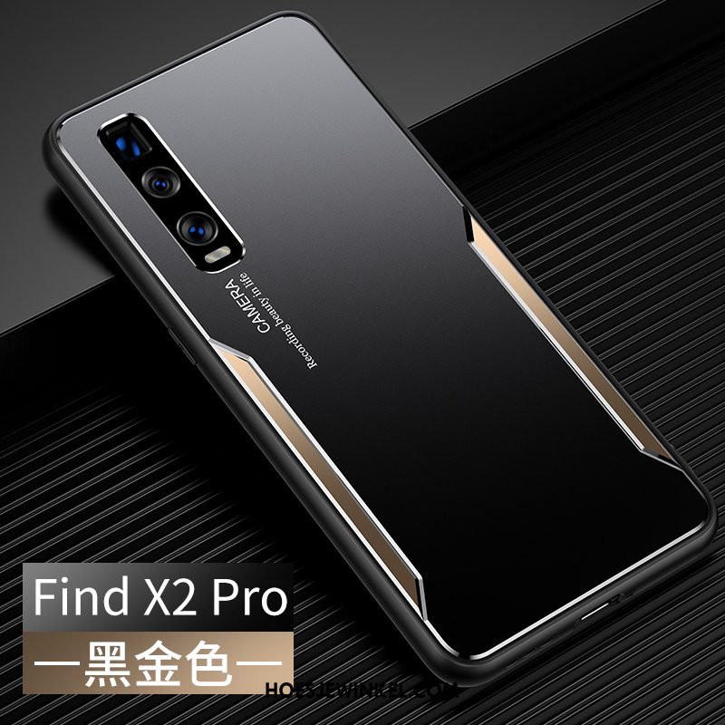 Oppo Find X2 Pro Hoesje Trendy Merk Metaal Mobiele Telefoon, Oppo Find X2 Pro Hoesje Siliconen Scheppend