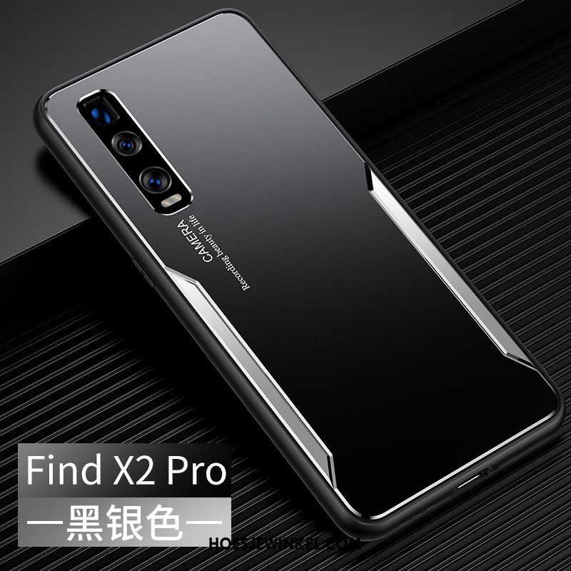 Oppo Find X2 Pro Hoesje Trendy Merk Metaal Mobiele Telefoon, Oppo Find X2 Pro Hoesje Siliconen Scheppend