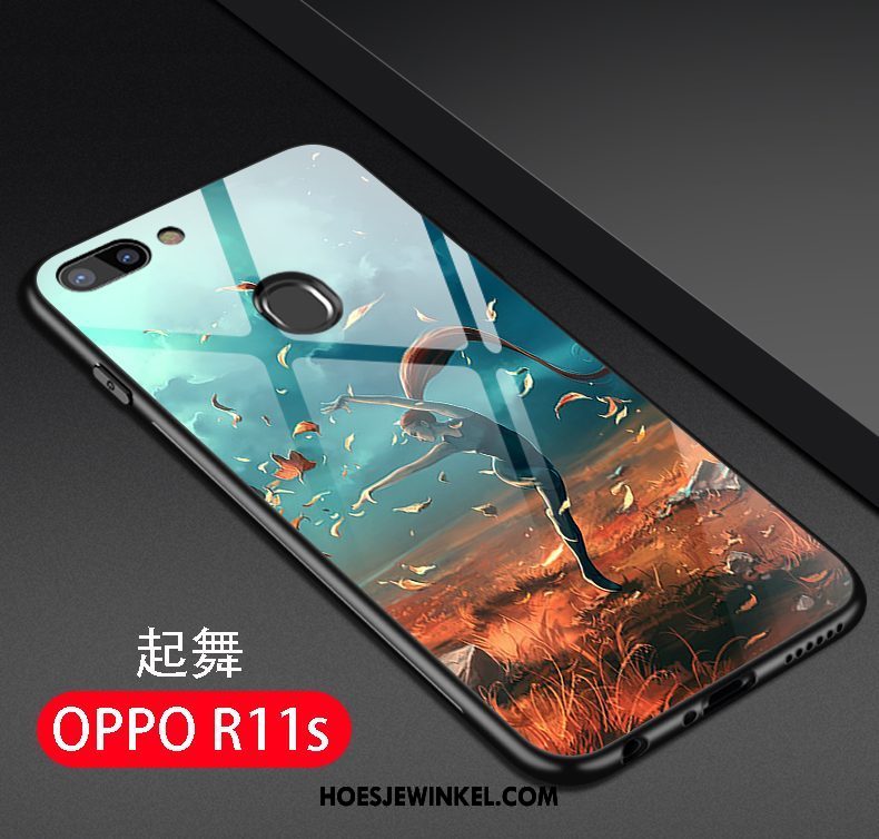 Oppo R11s Hoesje Bescherming Geel Trendy Merk, Oppo R11s Hoesje Siliconen Dun