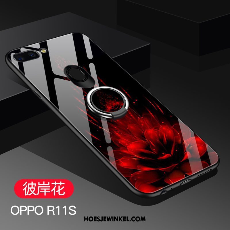 Oppo R11s Hoesje Mobiele Telefoon Glas Trend, Oppo R11s Hoesje Bescherming Purper