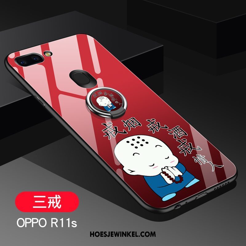 Oppo R11s Hoesje Mobiele Telefoon Glas Trend, Oppo R11s Hoesje Bescherming Purper