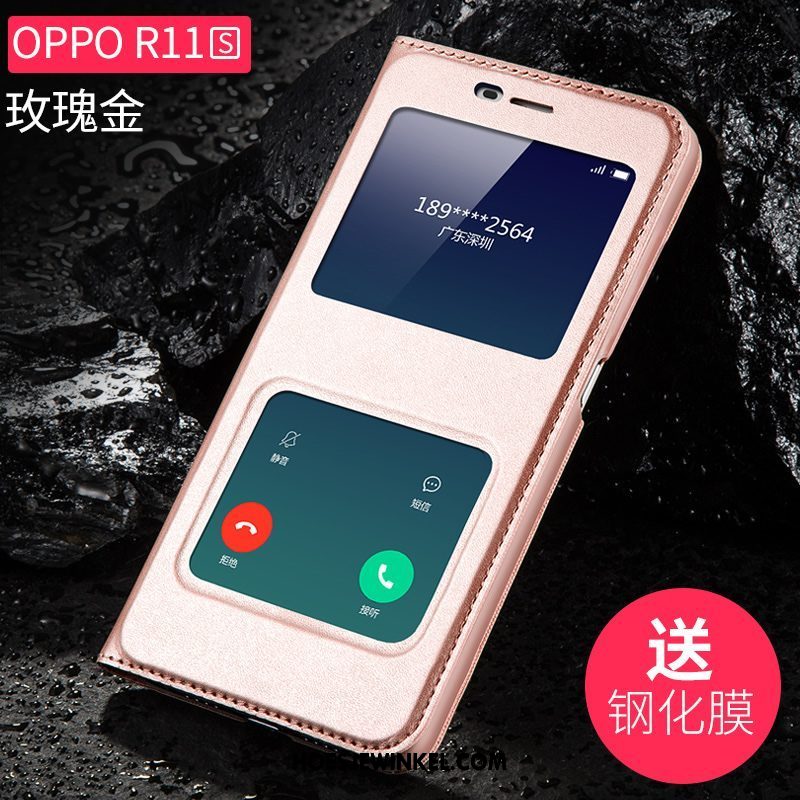 Oppo R11s Hoesje Scheppend Tempereren Hard, Oppo R11s Hoesje Eenvoudige Persoonlijk