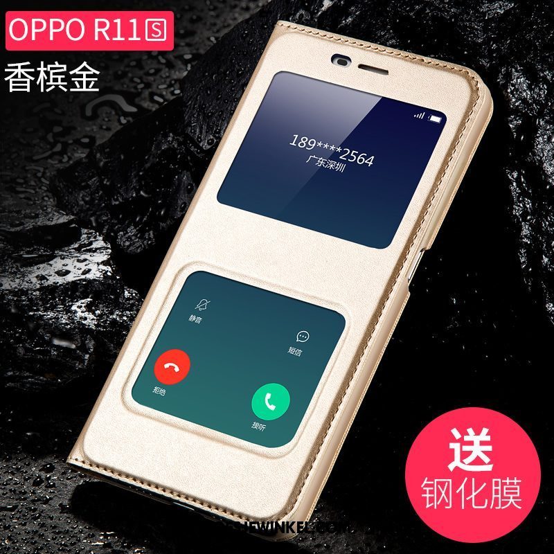 Oppo R11s Hoesje Scheppend Tempereren Hard, Oppo R11s Hoesje Eenvoudige Persoonlijk