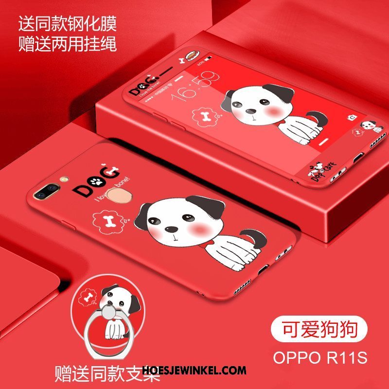 Oppo R11s Hoesje Spotprent Rood Siliconen, Oppo R11s Hoesje Lovers All Inclusive