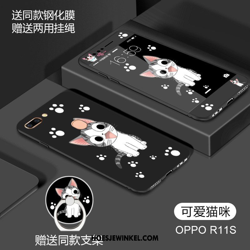 Oppo R11s Hoesje Spotprent Rood Siliconen, Oppo R11s Hoesje Lovers All Inclusive