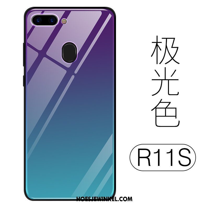 Oppo R11s Hoesje Ster Hoes Mobiele Telefoon, Oppo R11s Hoesje Glas Trend