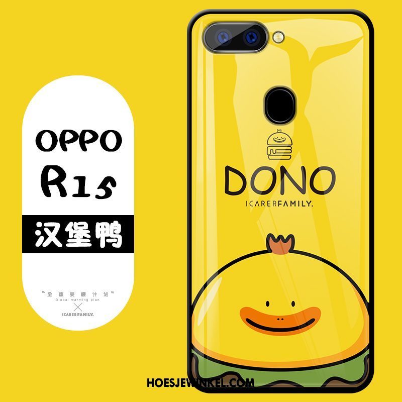 Oppo R15 Hoesje Anti-fall Bescherming Hoes, Oppo R15 Hoesje Spotprent Mooie