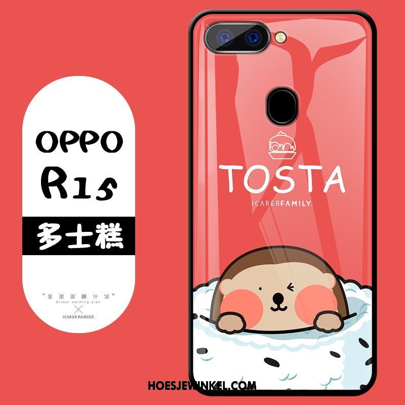 Oppo R15 Hoesje Anti-fall Bescherming Hoes, Oppo R15 Hoesje Spotprent Mooie