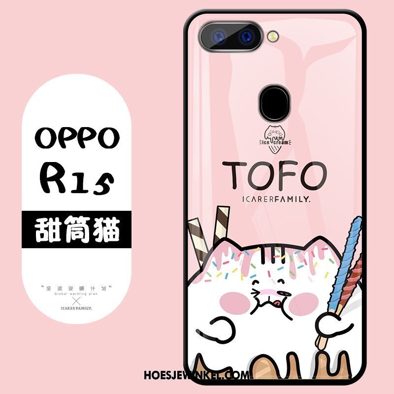 Oppo R15 Hoesje Anti-fall Bescherming Hoes, Oppo R15 Hoesje Spotprent Mooie