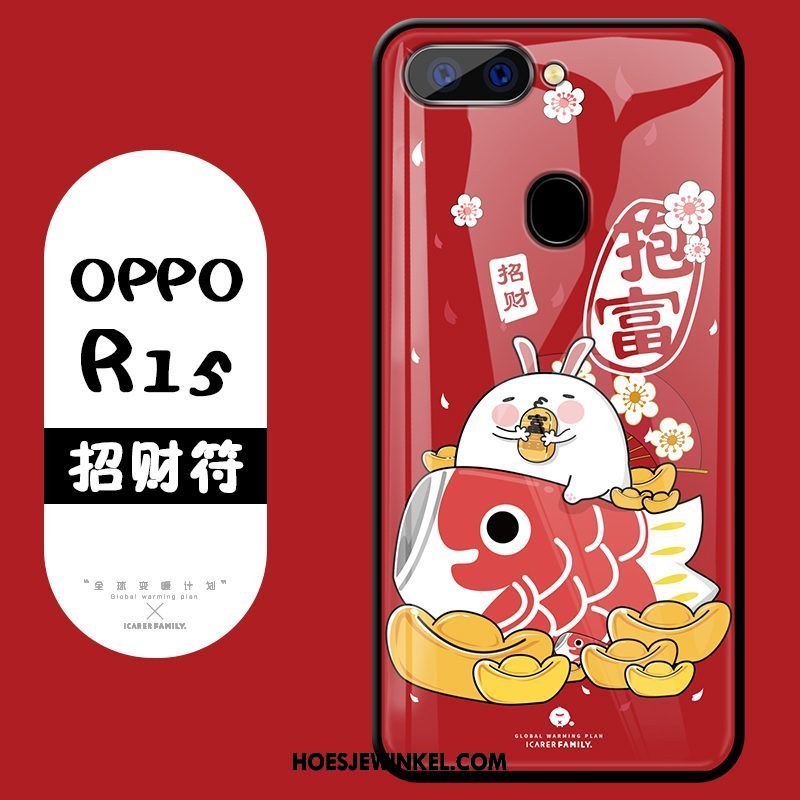 Oppo R15 Hoesje Anti-fall Bescherming Hoes, Oppo R15 Hoesje Spotprent Mooie