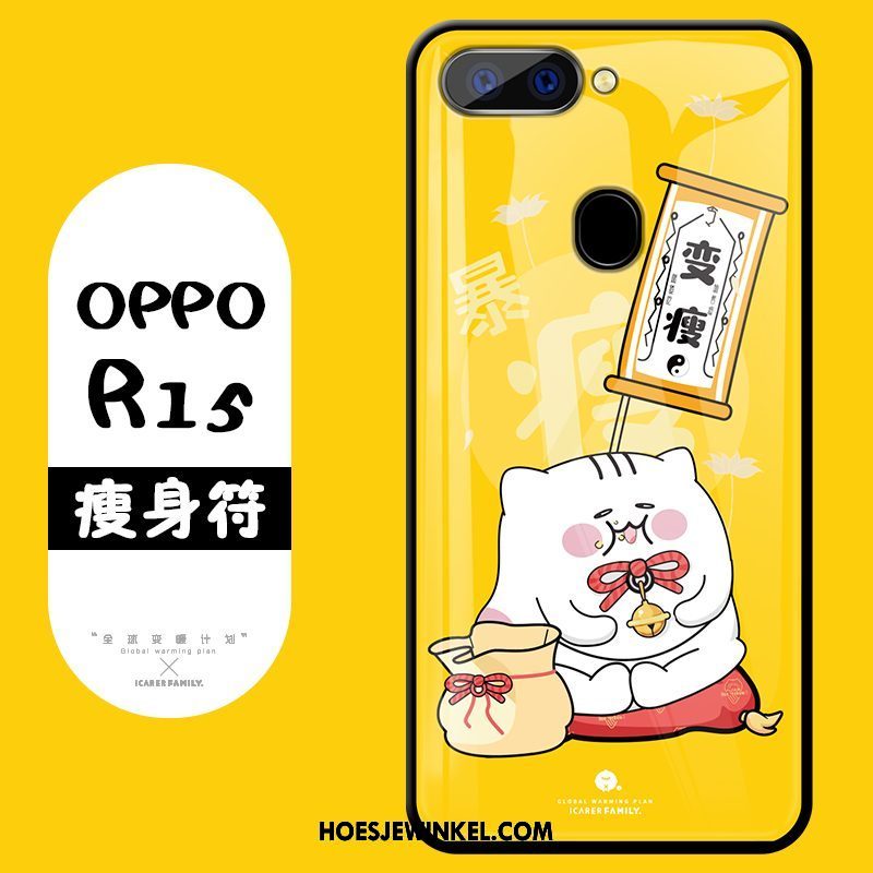 Oppo R15 Hoesje Anti-fall Bescherming Hoes, Oppo R15 Hoesje Spotprent Mooie