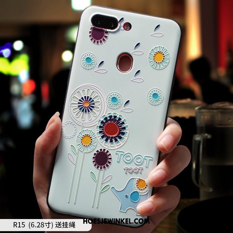 Oppo R15 Hoesje Anti-fall Spotprent All Inclusive, Oppo R15 Hoesje Trendy Merk Siliconen