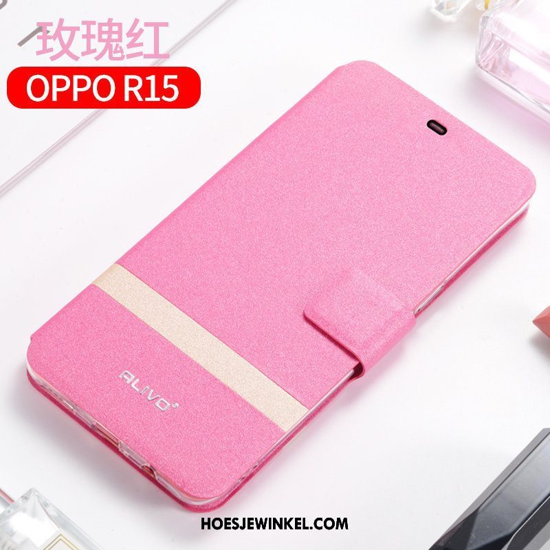 Oppo R15 Hoesje Clamshell Mobiele Telefoon Bescherming, Oppo R15 Hoesje Siliconen Leren Etui