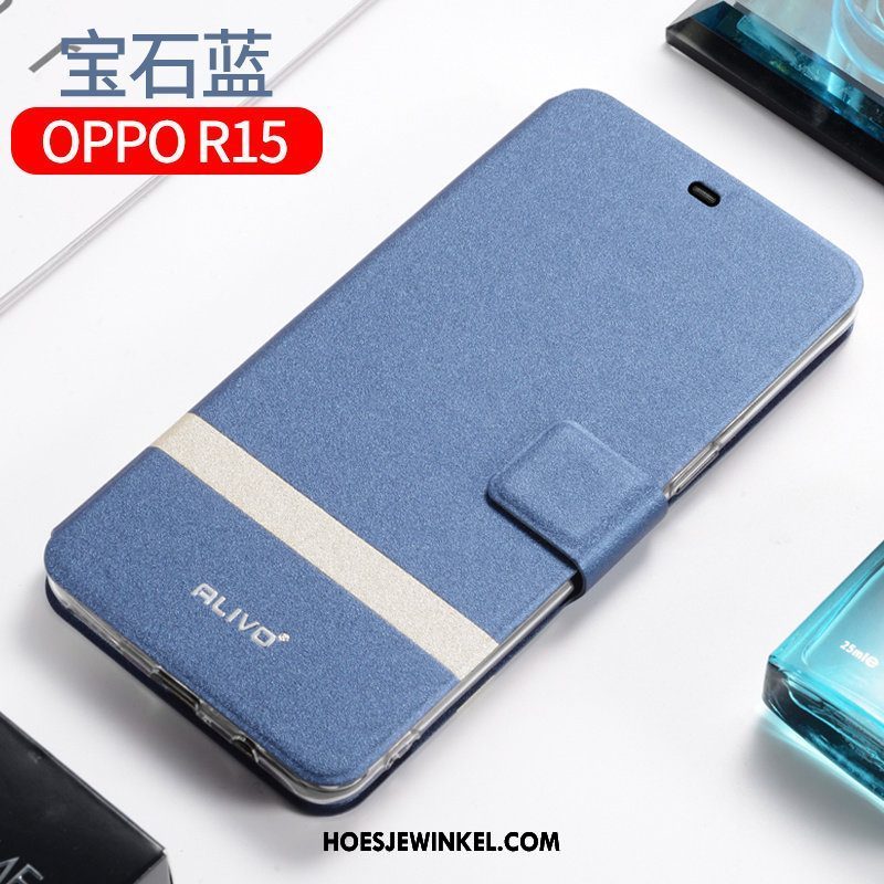 Oppo R15 Hoesje Clamshell Mobiele Telefoon Bescherming, Oppo R15 Hoesje Siliconen Leren Etui