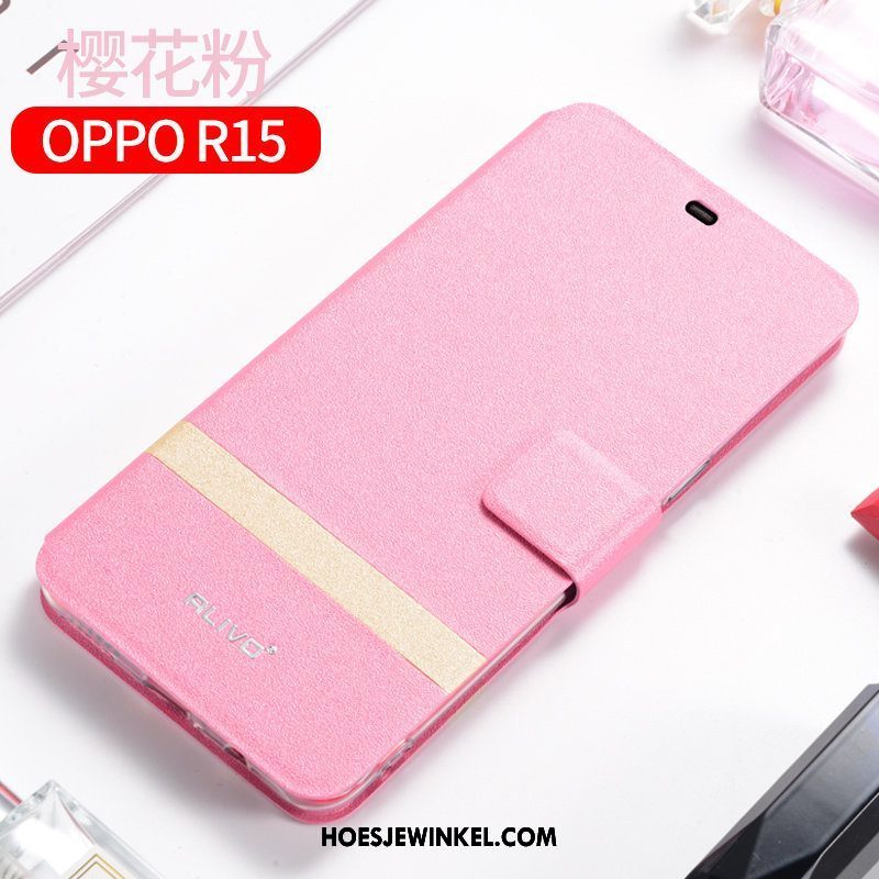 Oppo R15 Hoesje Clamshell Mobiele Telefoon Bescherming, Oppo R15 Hoesje Siliconen Leren Etui