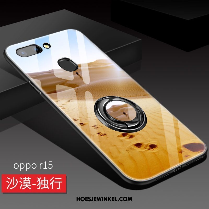 Oppo R15 Hoesje Hoes All Inclusive Trend, Oppo R15 Hoesje Geel Anti-fall