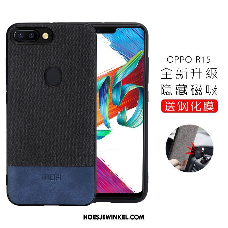 Oppo R15 Hoesje Hoes Mobiele Telefoon Anti-fall, Oppo R15 Hoesje Trendy Merk All Inclusive