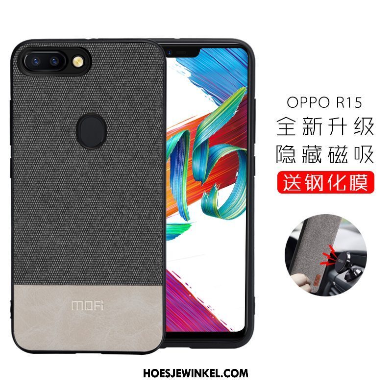 Oppo R15 Hoesje Hoes Mobiele Telefoon Anti-fall, Oppo R15 Hoesje Trendy Merk All Inclusive