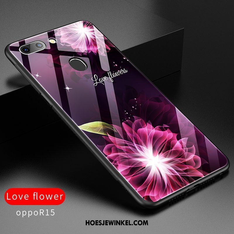 Oppo R15 Hoesje Mobiele Telefoon Purper Schrobben, Oppo R15 Hoesje Luxe Hoes