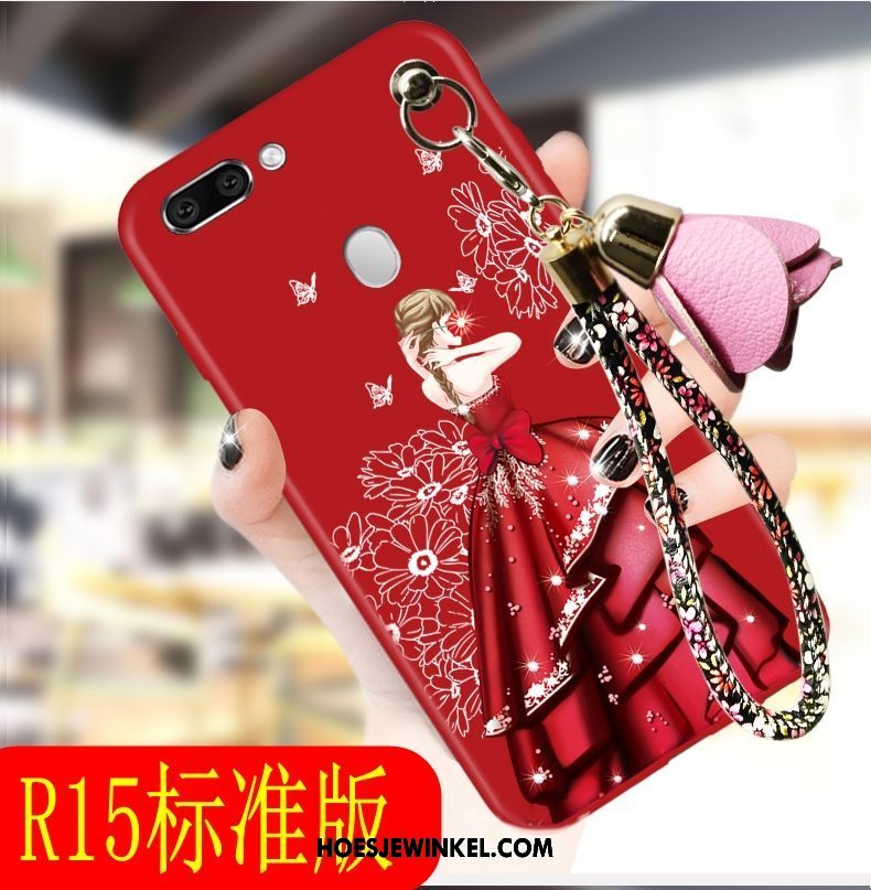 Oppo R15 Hoesje Rood All Inclusive Mobiele Telefoon, Oppo R15 Hoesje Persoonlijk Trend