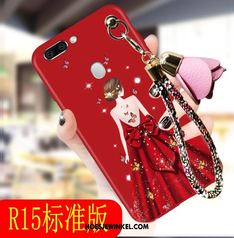 Oppo R15 Hoesje Rood All Inclusive Mobiele Telefoon, Oppo R15 Hoesje Persoonlijk Trend