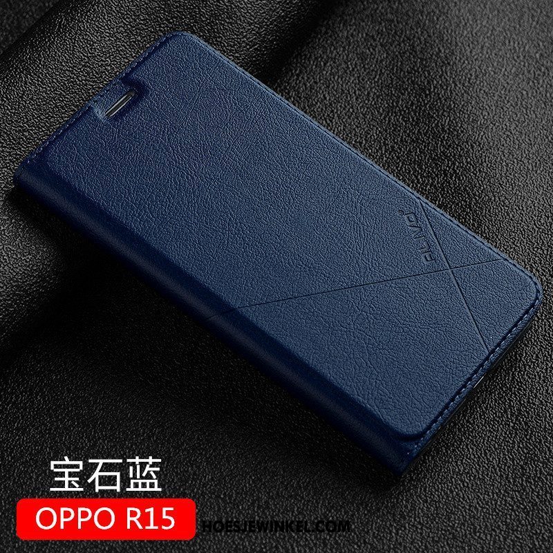 Oppo R15 Hoesje Rood Nieuw Anti-fall, Oppo R15 Hoesje Trend Clamshell