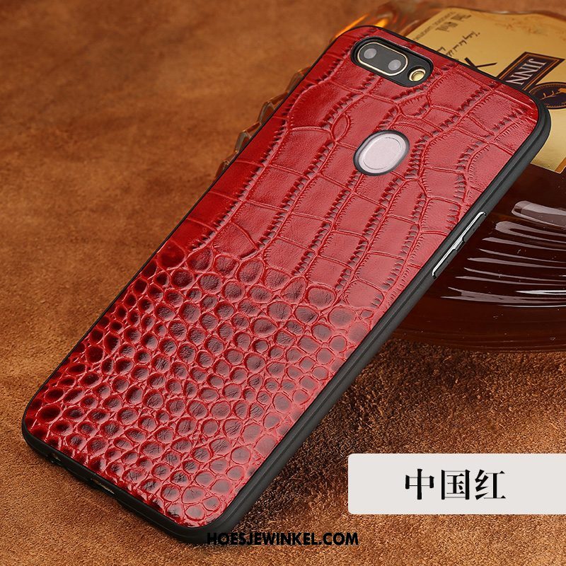 Oppo R15 Hoesje Trendy Merk Anti-fall Zwart, Oppo R15 Hoesje Scheppend Bescherming