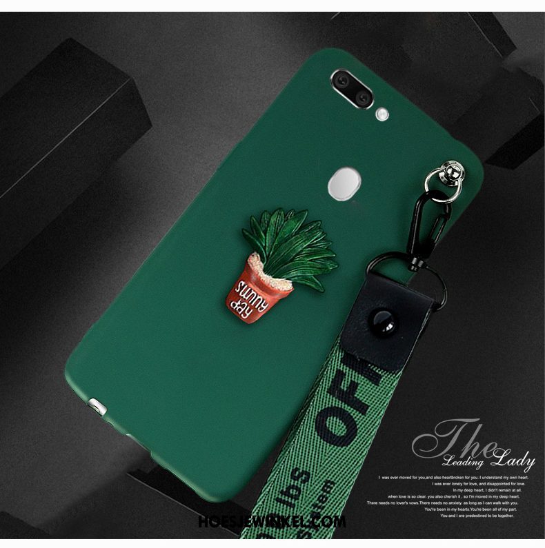 Oppo R15 Hoesje Trendy Merk Groen Mobiele Telefoon, Oppo R15 Hoesje All Inclusive Anti-fall