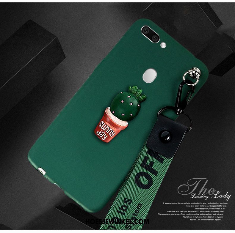 Oppo R15 Hoesje Trendy Merk Groen Mobiele Telefoon, Oppo R15 Hoesje All Inclusive Anti-fall