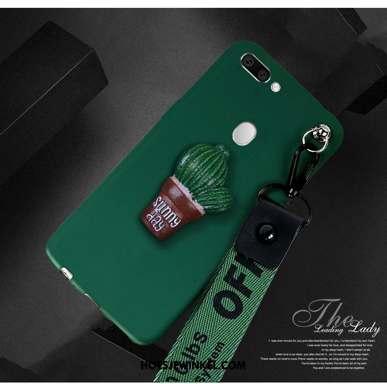 Oppo R15 Hoesje Trendy Merk Groen Mobiele Telefoon, Oppo R15 Hoesje All Inclusive Anti-fall