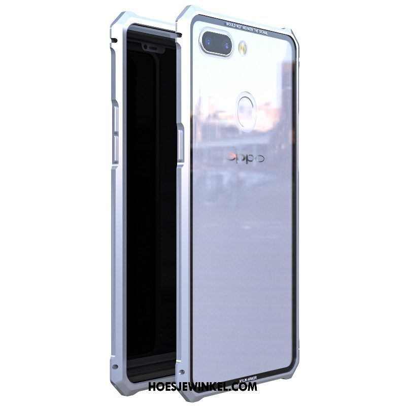 Oppo R15 Pro Hoesje All Inclusive Omlijsting Mobiele Telefoon, Oppo R15 Pro Hoesje Nieuw Metaal