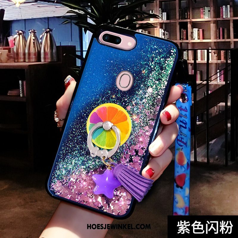 Oppo R15 Pro Hoesje Anti-fall Hoes Ster, Oppo R15 Pro Hoesje Blauw Trend