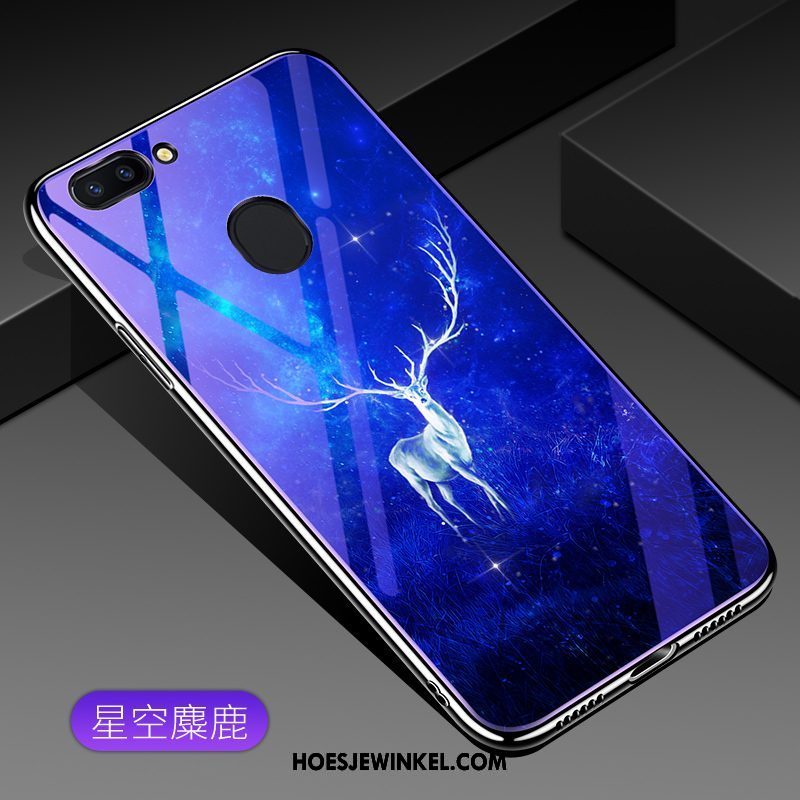 Oppo R15 Pro Hoesje Blauw All Inclusive Bescherming, Oppo R15 Pro Hoesje Mobiele Telefoon Lucky