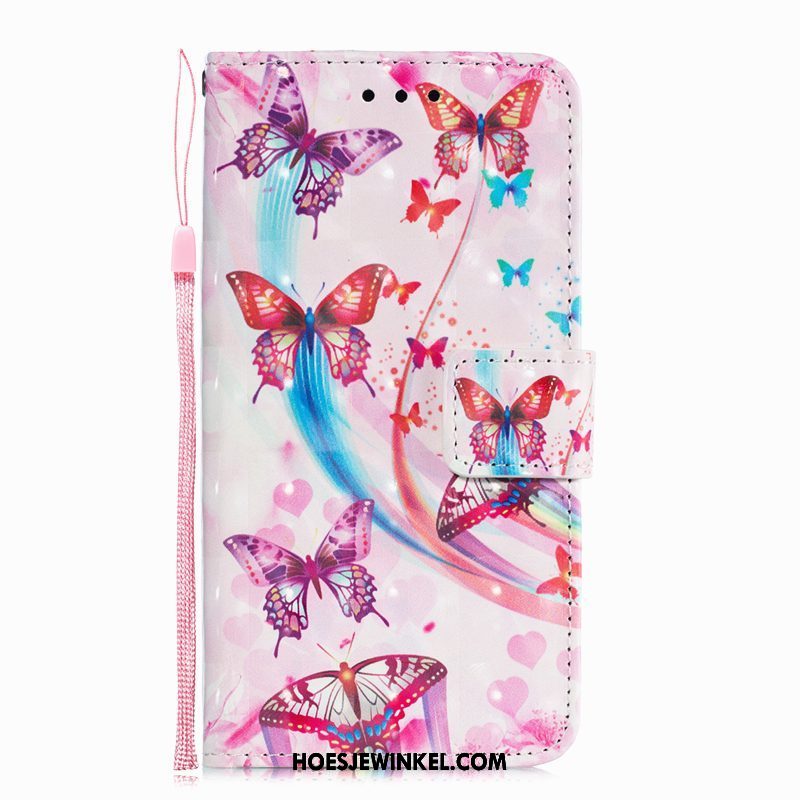 Oppo R15 Pro Hoesje Hoes Purper Leren Etui, Oppo R15 Pro Hoesje Scheppend Mobiele Telefoon