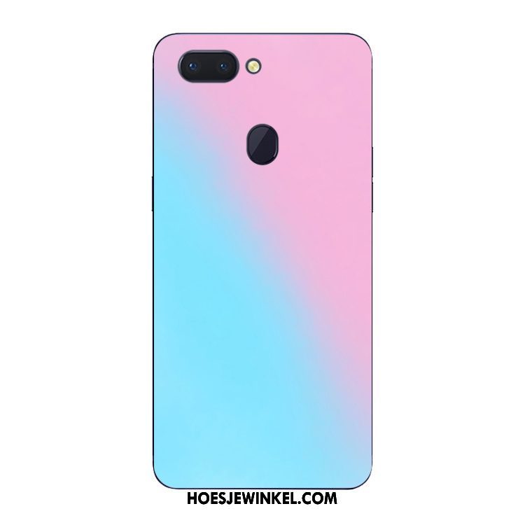 Oppo R15 Pro Hoesje Kunst Wit Eenvoudige, Oppo R15 Pro Hoesje Siliconen Persoonlijk