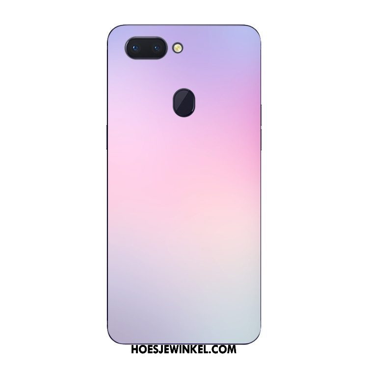 Oppo R15 Pro Hoesje Kunst Wit Eenvoudige, Oppo R15 Pro Hoesje Siliconen Persoonlijk